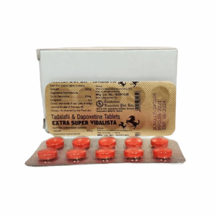 Extra Super Vidalista (Tadalafil & Dapoxetine) Tablets