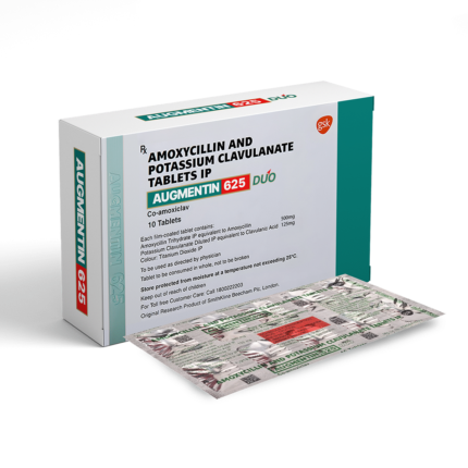 Augmentin 625mg Duo (Amoxycillin & Potassium Clavulanate) Tablets